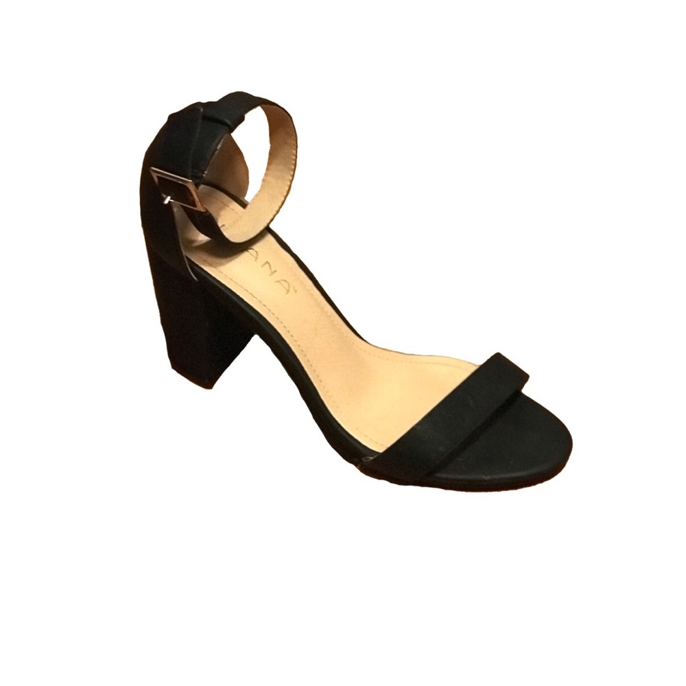 Liliana Open Toe Ankle Strap Block Heel Sandal